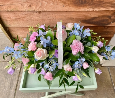 Pretty trug basket.