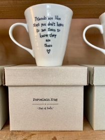 East of India ‘friends are stars’ porcelain mug.