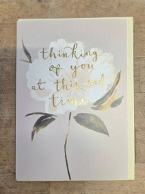 'Thinking of you at this sad time' Card
