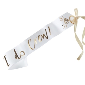 Ginger Ray ‘I do crew’ pack of 6 sashes.